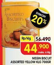 Promo Harga Nissin Assorted Biscuits 650 gr - Superindo