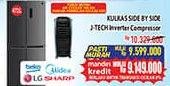 Promo Harga BEKO, MIDEA, LG, SHARP Kulkas Side by Side J-Tech Inverter Compressor  - Hypermart