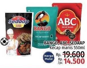 Promo Harga BANGO/ABC/INDOFOOD Kecap Manis 520 - 550ml  - LotteMart
