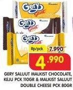 Promo Harga GERY Malkist Chocolate, Keju, Double Cheese  - Superindo