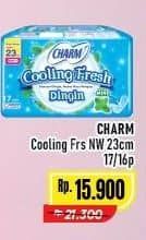 Promo Harga Charm Extra Comfort Cooling Fresh NonWing 23cm 16 pcs - Alfamart