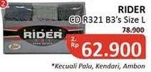 Promo Harga RIDER Sport Brief CD R321 B 3 pcs - Alfamidi
