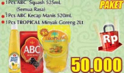 Promo Harga Paket 50rb (ABC squash + ABC Kecap + Tropical Minyak Goreng)  - Giant