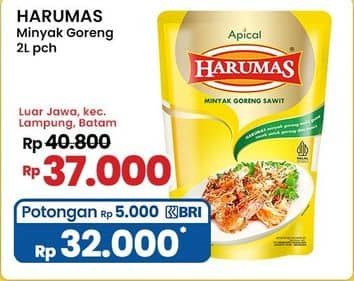 Promo Harga Harumas Minyak Goreng 2000 ml - Indomaret