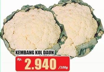 Promo Harga Kembang Kol Daun per 100 gr - Hari Hari