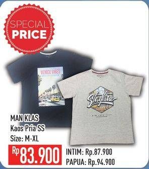 Promo Harga MAN KLAS Kaos Pria S/S M-XL  - Hypermart