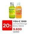 Promo Harga You C1000 Health Drink Vitamin Kecuali Lemon, Kecuali Orange 140 ml - Watsons