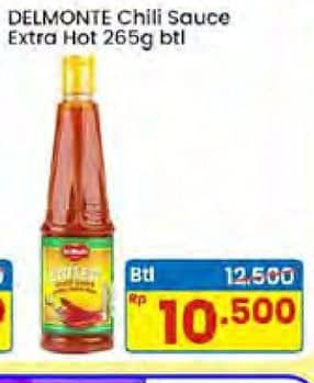 Promo Harga Del Monte Sauce Extra Hot Chilli 270 ml - Indomaret