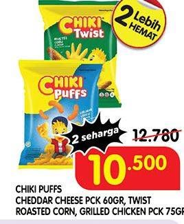 Promo Harga CHIKI PUFFS/ CHIKI TWIST   - Superindo