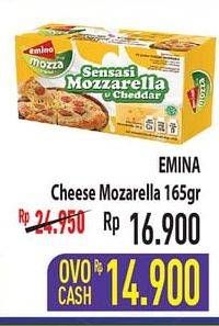 Promo Harga EMINA Cheddar Cheese Mozza 165 gr - Hypermart