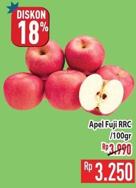 Promo Harga Apel Fuji RRC per 100 gr - Hypermart