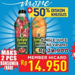 Promo Harga Diamond Jungle Juice All Variants 1000 ml - Hypermart