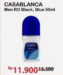 Promo Harga Casablanca Men Roll On Black, Blue 50 ml - Alfamart