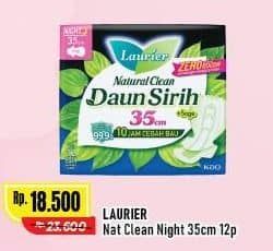 Promo Harga Laurier Natural Clean Night Wing 35cm 12 pcs - Alfamart
