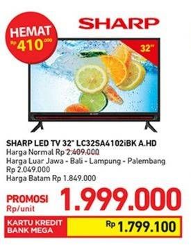 Promo Harga SHARP LC-32SA4102i | LED TV  - Carrefour