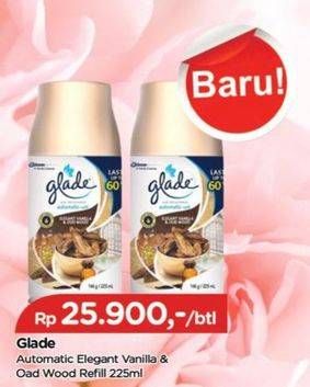 Promo Harga Glade Matic Spray Refill Elegant Vanilla Oud Wood 225 ml - TIP TOP