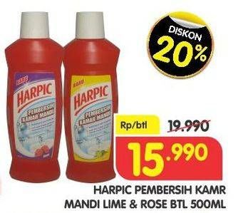 Promo Harga HARPIC Pembersih Kamar Mandi Lime, Rose 500 ml - Superindo