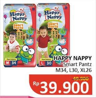 Promo Harga Happy Nappy Smart Pantz Diaper M34, L30, XL26  - Alfamidi