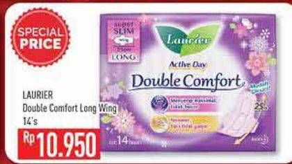 Promo Harga Laurier Double Comfort Long Wing 14 pcs - Hypermart