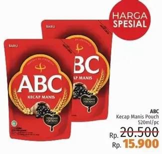 Promo Harga ABC Kecap Manis 520 ml - LotteMart