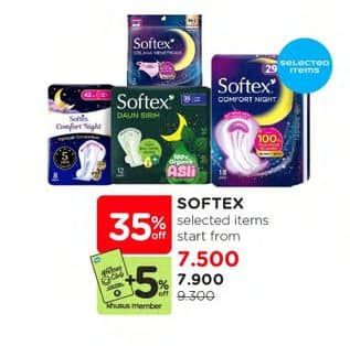Promo Harga Softex Pembalut  - Watsons