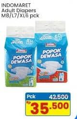 Promo Harga Indomaret Diapers Adult M8, XL6, L7 6 pcs - Indomaret