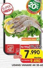 Promo Harga Udang Vanamae AK55-60 100 gr - Superindo