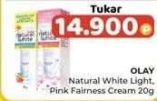 Promo Harga OLAY Natural White Light, Pinkish Fairnes 20 gr - Alfamidi
