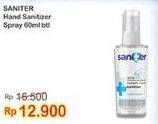 Promo Harga SANITER Hand Sanitizer Spray 60 ml - Indomaret