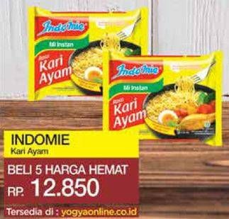 Promo Harga INDOMIE Mi Kuah Kari Ayam 72 gr - Yogya