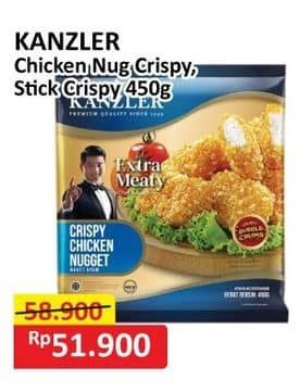 Promo Harga Kanzler Chicken Nugget Crispy, Stick Crispy 450 gr - Alfamart