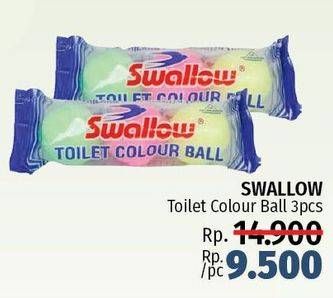 Promo Harga SWALLOW Naphthalene Toilet Colour Ball S-108 3 pcs - LotteMart