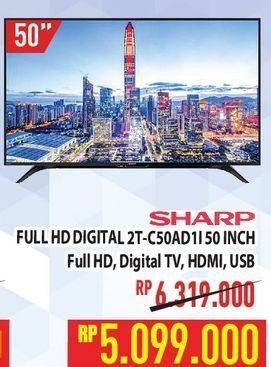 Promo Harga Sharp 2T-C50AD1i Full-HD 50"  - Hypermart