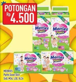 Promo Harga Merries Pants Good Skin S40, M34, L30, XL26  - Hypermart