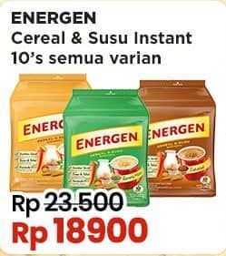 Promo Harga Energen Cereal Instant All Variants per 10 sachet 20 gr - Indomaret