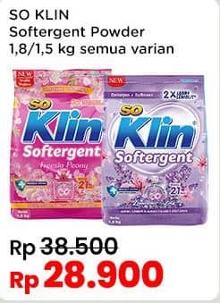 Promo Harga So Klin Softergent All Variants 1800 gr - Indomaret