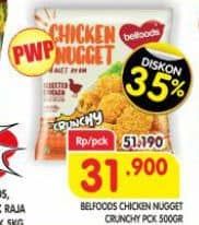 Promo Harga Belfoods Nugget Chicken Nugget Crunchy 500 gr - Superindo