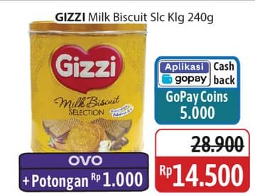 Promo Harga Gizzi Festive Milk Biscuit Selection 240 gr - Alfamidi