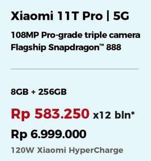 Promo Harga XIAOMI 11T Pro 8 GB + 256 GB  - Erafone