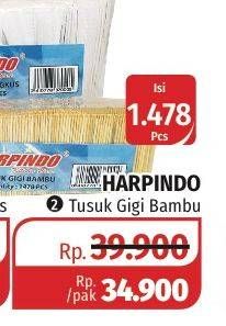 Promo Harga HARPINDO Tusuk Gigi Bambu 1478 pcs - Lotte Grosir