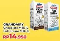 Promo Harga Grandairy Susu UHT Choco, Full Cream 1000 ml - Yogya