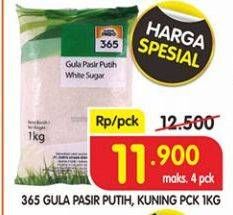 Promo Harga 365 Gula Pasir 1 kg - Superindo