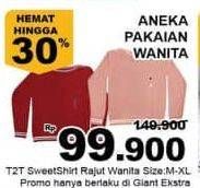 Promo Harga T2T Sweatshirt Wanita M-XL  - Giant