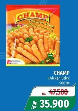 Promo Harga CHAMP Nugget Chicken Stick 500 gr - Lotte Grosir