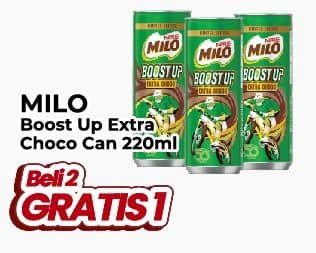 Promo Harga Milo Susu UHT Ekstra Cokelat 220 ml - Yogya