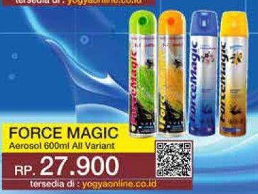 Promo Harga FORCE MAGIC Insektisida Spray All Variants 600 ml - Yogya