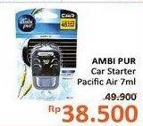 Promo Harga AMBIPUR Car Freshener Premium Clip Pacific 7 ml - Alfamidi