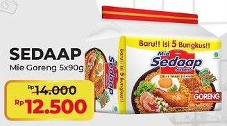 Promo Harga SEDAAP Mie Goreng Original per 5 pcs 90 gr - Alfamart