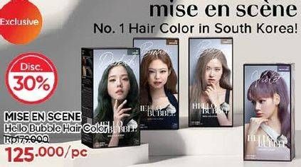 Promo Harga Mise En Scene Hello Bubble Hair Color  - Guardian