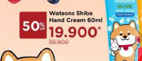 Promo Harga WATSONS Hand Cream Shibainc All Variants 60 ml - Watsons